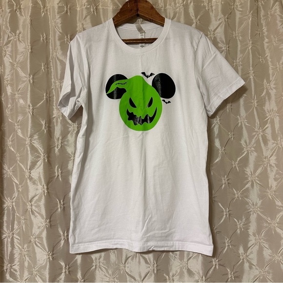 Oogie Boogie Mickey Mouse White Short Sleeve Tee Shirt Bella Canvas - Picture 2 of 9
